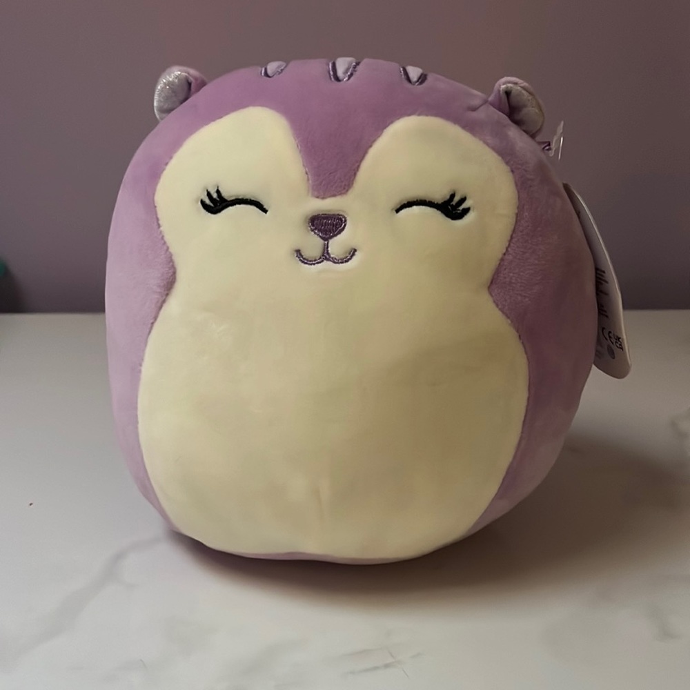 NWT Sydnee 5” purple squirrel squishmallow